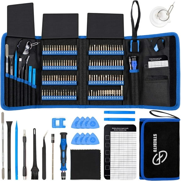 Electronics Precision Screwdriver Sets 142-Piece with 120 Bits Magnetic Repair Tool Kit for iPhone, MacBook, Computer, Laptop, PC, Tablet, PS4, Xbox, Nintendo, Game Console