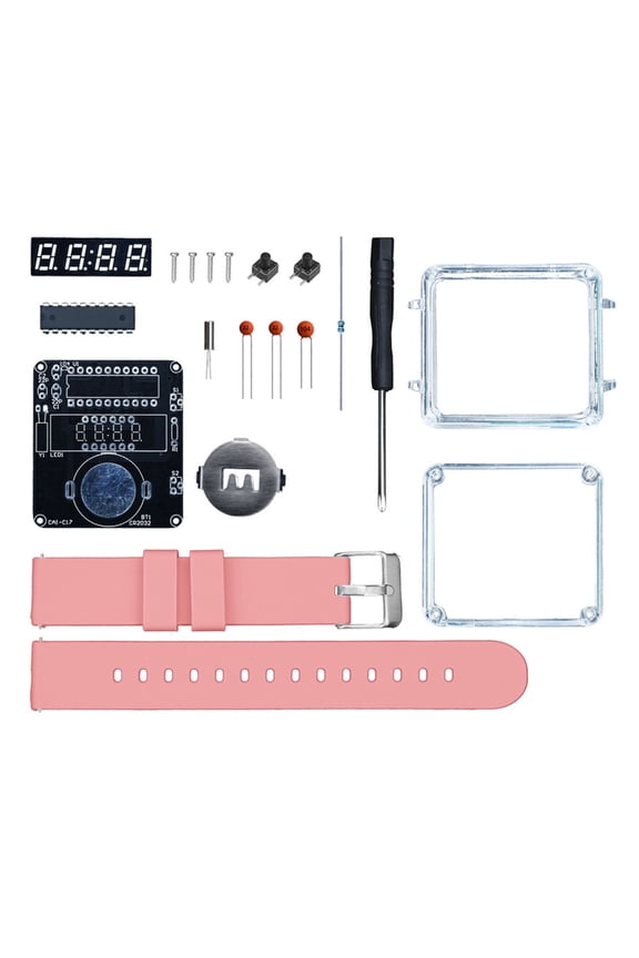 Electronics Project Customizable LED Wristwatches With Metal Hybrids Straps And Detailed Guide