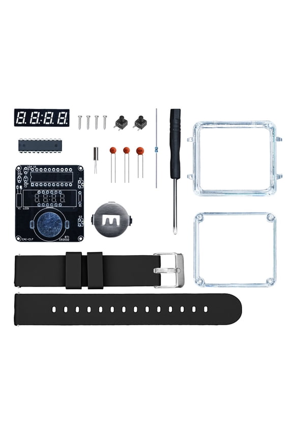 Electronics Project Customizable LED Wristwatches With Metal Hybrids Straps And Detailed Guide