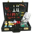 thumbnail image 1 of Electronics Repair Toolkit with Briefcase - Includes Digital Multimeter, Soldering Iron with Stand, Solder Reel, Desolder Pump, Wire / Cable Strippers, IC Extractor / Inserter, Screwdrivers, and More, 1 of 4
