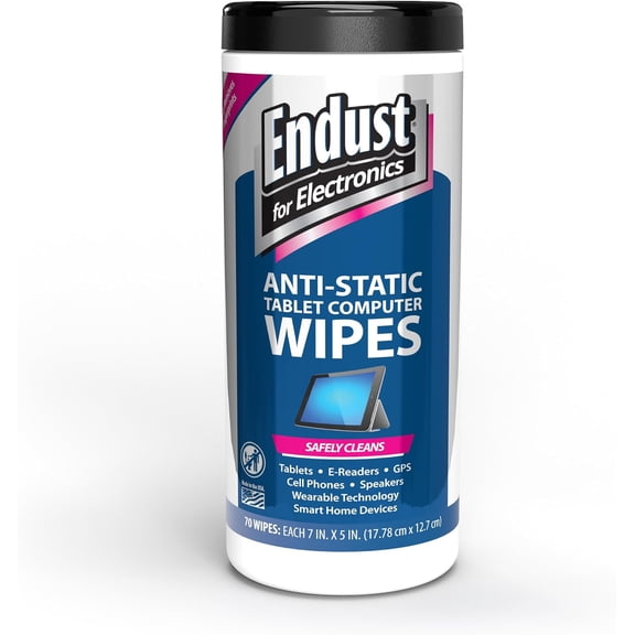 For Electronics Screen Cleaner Wipes, Electronics Surface Cleaning Wipes, For Tablet, E-Reader, Computer Monitor, Laptop, Phone, TV, GPS, Pre-Moistened, Alcohol & monia Free, 70 Count (12596)
