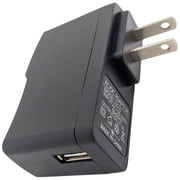 5V DC @ 1A USB Device Charger/Power Adapter, Input 100V-240V  50/60Hz Compact Design 2.95" x 1.07" x 1.83", Black Color