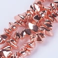 thumbnail image 1 of Electroplate Non-magnetic Hematite Beads Strands Chip Grade AA Rose golden Plated 5~12x3~7mm Hole: 0.5mm about 97pcs/strand 13.7 inch, 1 of 3