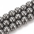 thumbnail image 1 of Electroplate Non-magnetic Hematite Beads Strands Round Platinum Plated 8mm Hole: 1.5mm 51pcs/strand 15.7 inch, 1 of 2