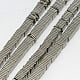 Electroplate Non-magnetic Synthetic Hematite Heishi Beads Strands Thin Slice Flat Square Beads Grade A Silver Plated 4x4x1mm Hole: 1mm 400pcs/strand 16 inch