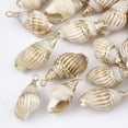 thumbnail image 1 of Electroplate Spiral Shell Pendants with Iron Findings Light Gold Peru 16~30x8~14x7~12mm Hole: 2mm DIY, 1 of 2