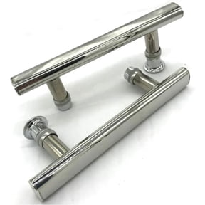 Electroplate Surface Finishing Interior Shower Door Accessory, Aluminium Alloy Frame Sliding Knob Handle for Kitchen Cabinets, Easy Installation Hardware with Durable 304
