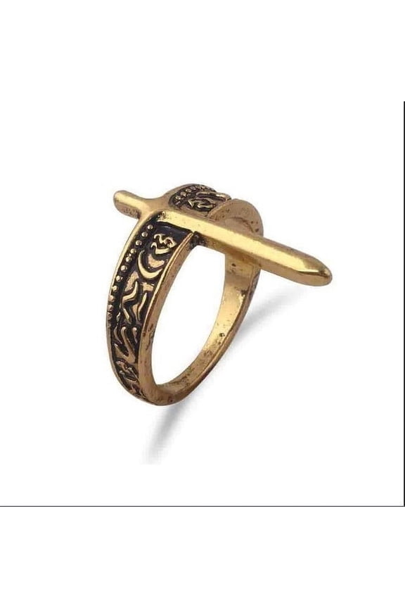Electroplated Alloy Fashion Ring, Unisex Style, Individually Packed, Inspired by Dark Souls 3, Perfect for Game Accessory