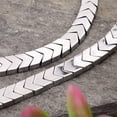 thumbnail image 1 of Electroplated Arrows Non-magnetic Synthetic Hematite Bead Strands 6x6x3mm Hole: 1mm about 101pcs/strand 15.9 inch, 1 of 3