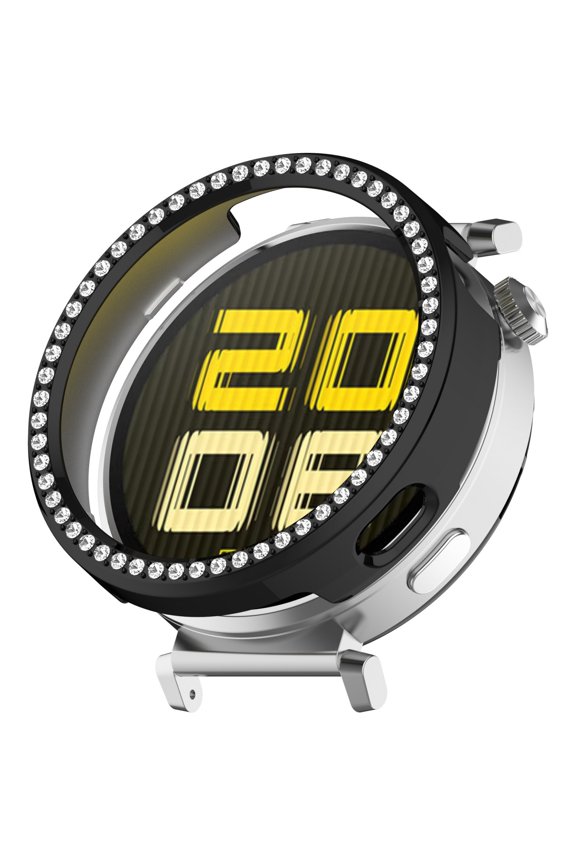 Electroplated Black PC Bumper for GT5 GT4 41mm Half Wrap Hollow Design Durable Polycarbonate Material Scratch Proof Precise Cutouts Maintains Full Watch Functionality - Electroplated Black