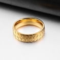 thumbnail image 1 of Unisex Metal Geometric Carved Tire Ring Iridescent Design Automotive Ring Gift For Car Lovers Unique Band Ring, 1 of 10