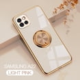 thumbnail image 1 of Electroplated Case for Samsung Galaxy A22 5G, Slim Thin Light Plating Frame Rotatable Metal Ring Holder Bracket Cover with Magnetic Car Mount Rugged Shockproof Anti-Scratches Case,Pink, 1 of 9