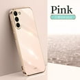 thumbnail image 1 of Electroplated Case for Samsung Galaxy S24, Glossy Soft Silicone Shockproof Anti-Drop Lens Protection Cover with Ring Holder Kickstand Bracket Ultra Slim Case for Samsung Galaxy S24,Pink, 1 of 6