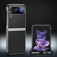 thumbnail image 1 of Electroplated Case for Samsung Galaxy Z Flip 4 6.7 Inch, Slim Thin Non-Slip Wear-Resistant Phone Case, Lightweight Shockproof Silky Folding Cover for Samsung Galaxy Z Flip 4,Black, 1 of 7