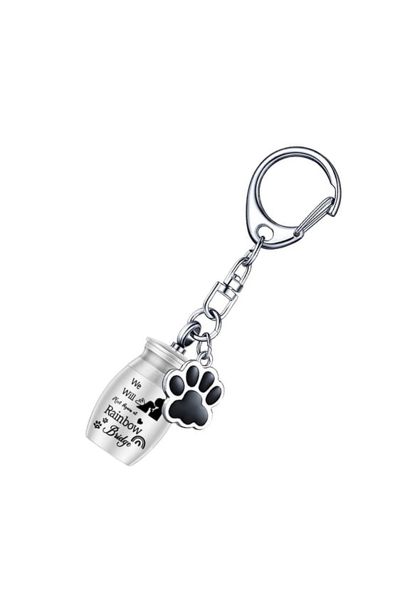 Electroplated Cats Cremation Urn Pendant Keychains for Ashes Pet Cremation Ashes Keychains PassedPet Collection Ashes Bo