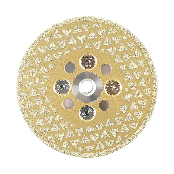 Electroplated Diamond Cutting Disc for Angle Grinders - Ideal for Cutting and Grinding Fiberglass, Double-Sided Star Shaped Design