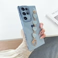 thumbnail image 1 of Electroplated Hearts Pattern Case for Samsung Galaxy S20 FE, Soft TPU Shockproof Anti-Drop Protective Case with Hearts Chain Strap Bracelet Phone Cover for Samsung Galaxy S20 FE,Blue, 1 of 9