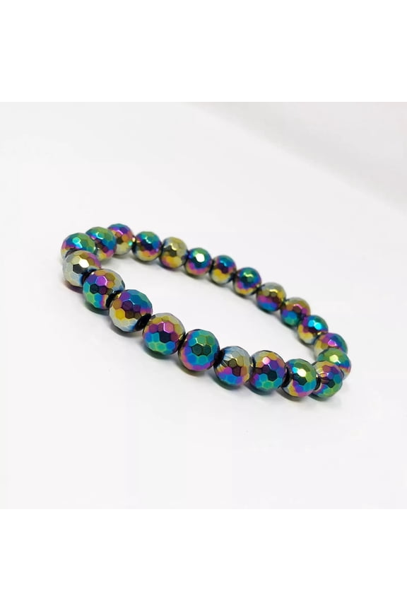 Electroplated Hematite Non-Strong Bracelet Unisex Adjustable Size X2