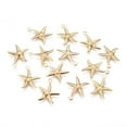 thumbnail image 1 of Electroplated Iron Pendants Starfish/Sea Stars Real 18K Gold Plated, 1 of 2