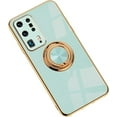 thumbnail image 1 of Electroplated Magnetic Ring Holder Phone Case for Samsung Galaxy A13 A33 A53 A73 5G 4G, Soft Lined Shockproof Back Cover(Green,A33 5G), 1 of 8