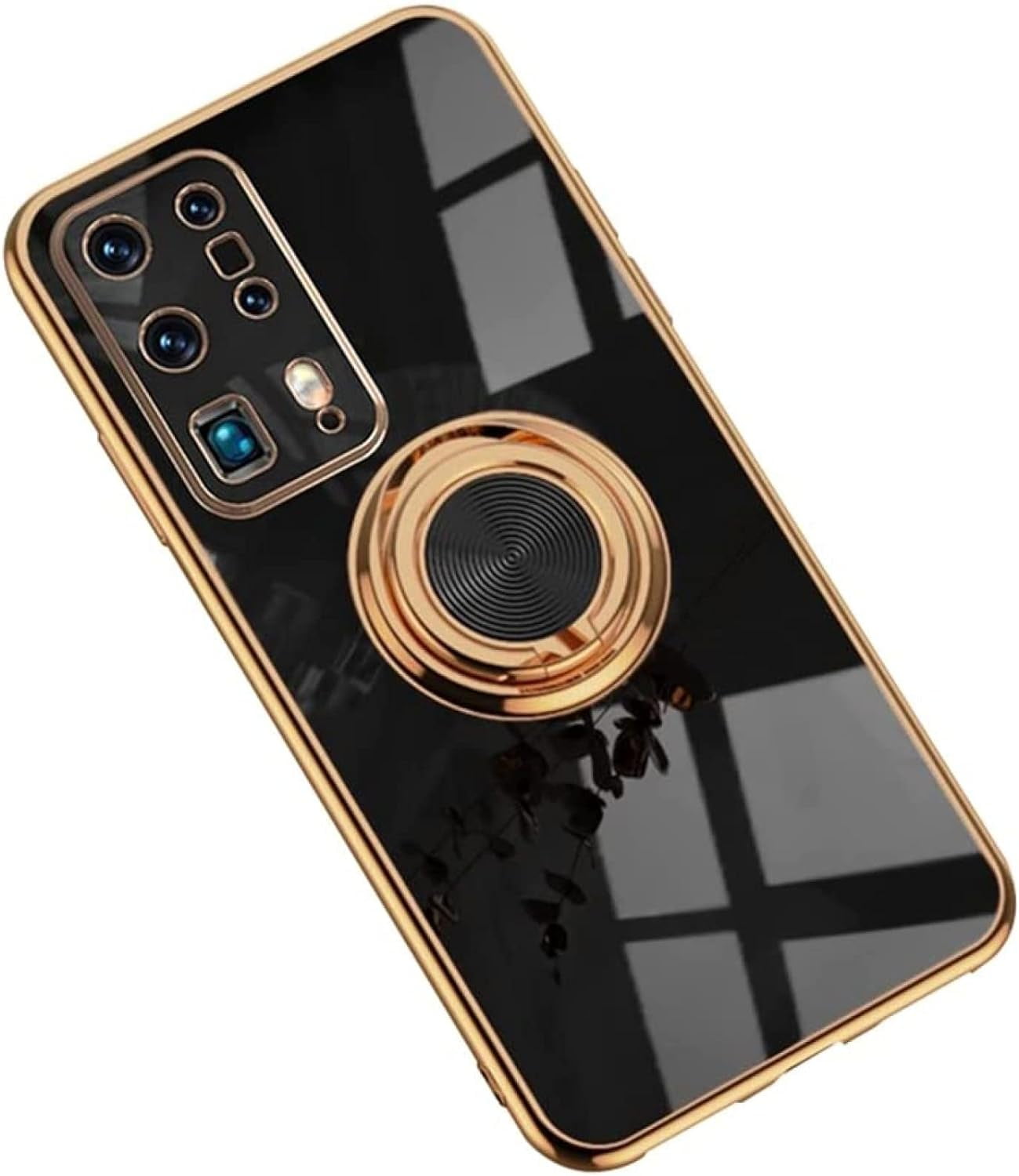Electroplated Magnetic Ring Holder Phone Case for Samsung Galaxy