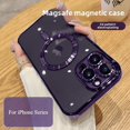 thumbnail image 1 of Electroplated Magnetic TPU Soft Phone Case for iPhone14, iPhone Xr, iPhone7P, iPhone8P, iPhoneXs Max, iPhone11Pro Max,iPhone12Pro Max, iPhone13 Pro Max, iPhone14Pro Max, iPhone16promax, iPhone16plus, 1 of 7