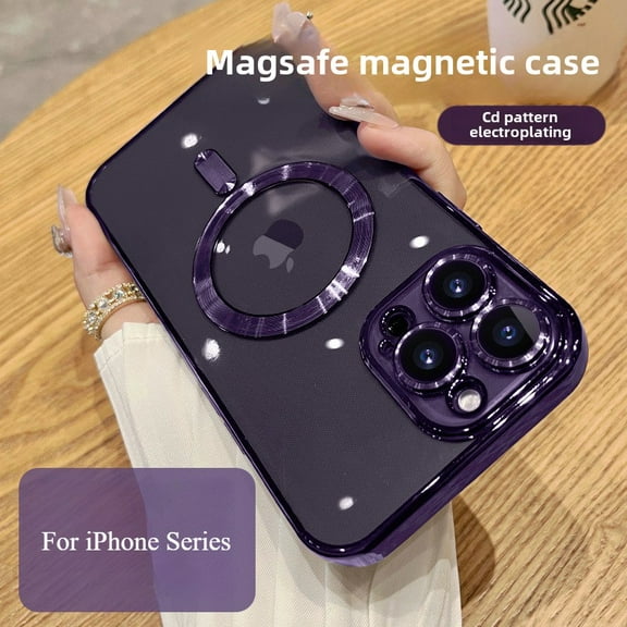 Electroplated Magnetic TPU Soft Phone Case for iPhone14, iPhone Xr, iPhone7P, iPhone8P, iPhoneXs Max, iPhone11Pro Max,iPhone12Pro Max, iPhone13 Pro Max, iPhone14Pro Max, iPhone16promax, iPhone16plus