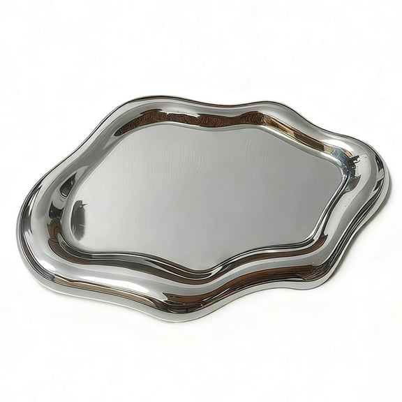 Electroplated Minimalist Jewelry Storage Tray,Creative Plate Ornament