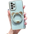 thumbnail image 1 of Electroplated Panda Stand Phone case, Hidden Stand, Cute Cartoon, for Samsung Galaxy A12 A22 A32 A51 A71 A52 A53 A72 A73 A21S A70 A13 A14 A24 A34 A54 Phone Case (Green,A23 5G), 1 of 8