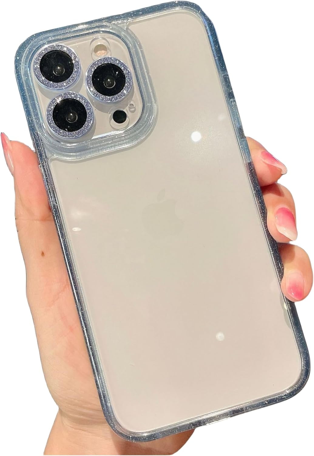 Electroplated Shiny Clear case with MultiColoured Frame Options, Comes