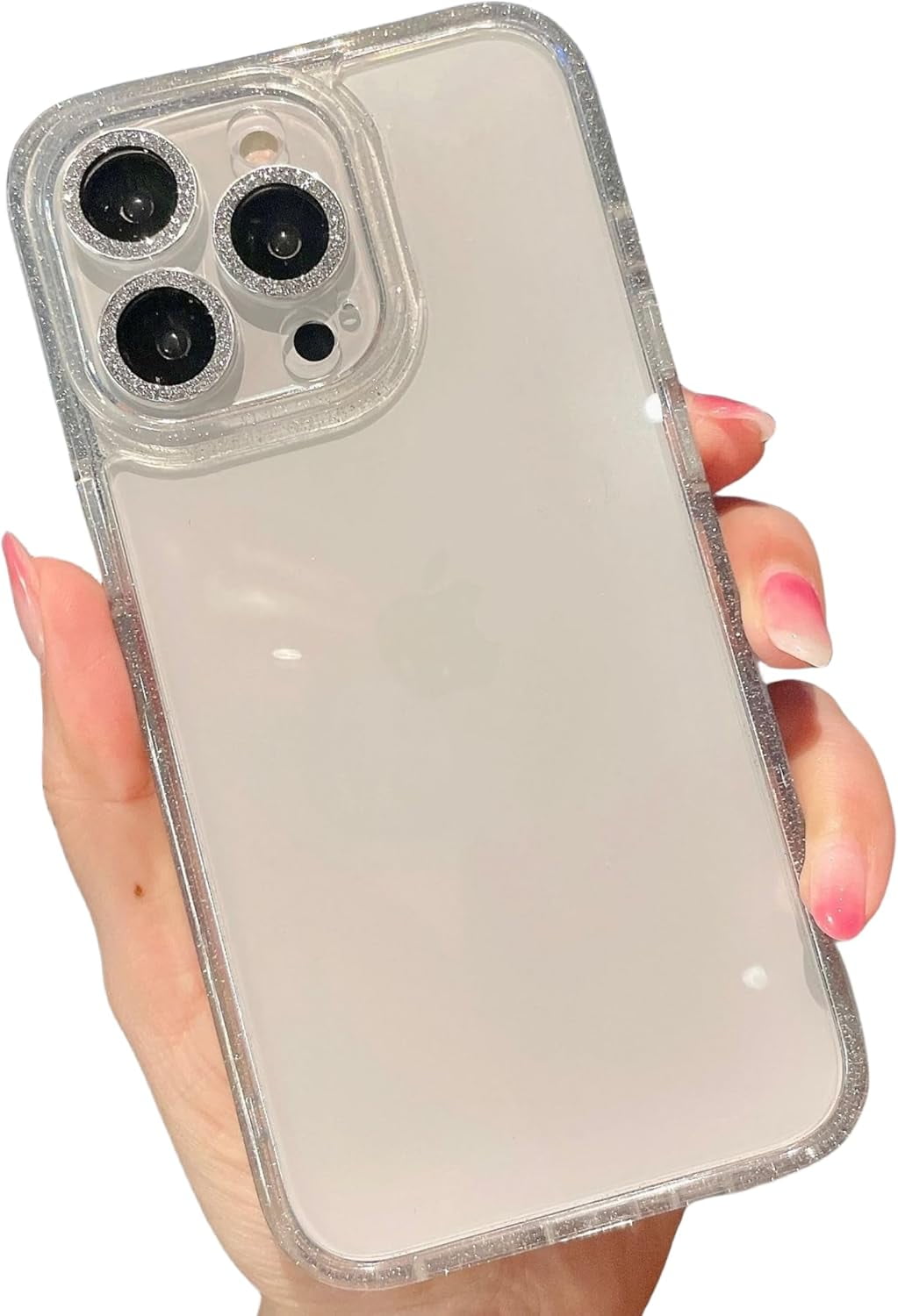 Electroplated Shiny Clear case with MultiColoured Frame Options, Comes