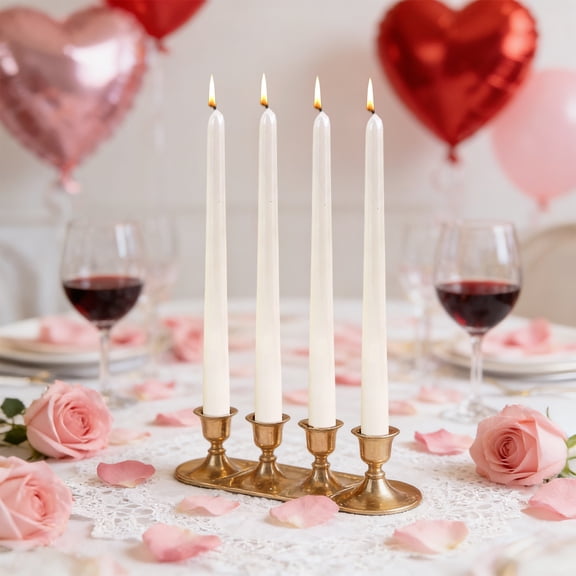 Electroplated Twisted Taper Candles 4pcs Set Long Stick Wax Candles Shiny Coiled Design Romantic Dinner Wedding Restaurant Table Centerpiece Decorative Dripless Home Ambience Lighting Decor