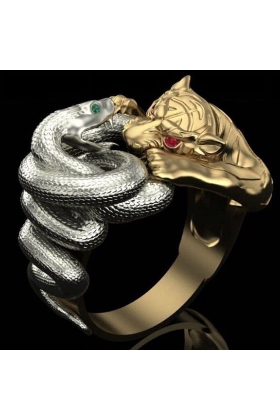 Electroplated Two-color Ring Men's Hand Accessories