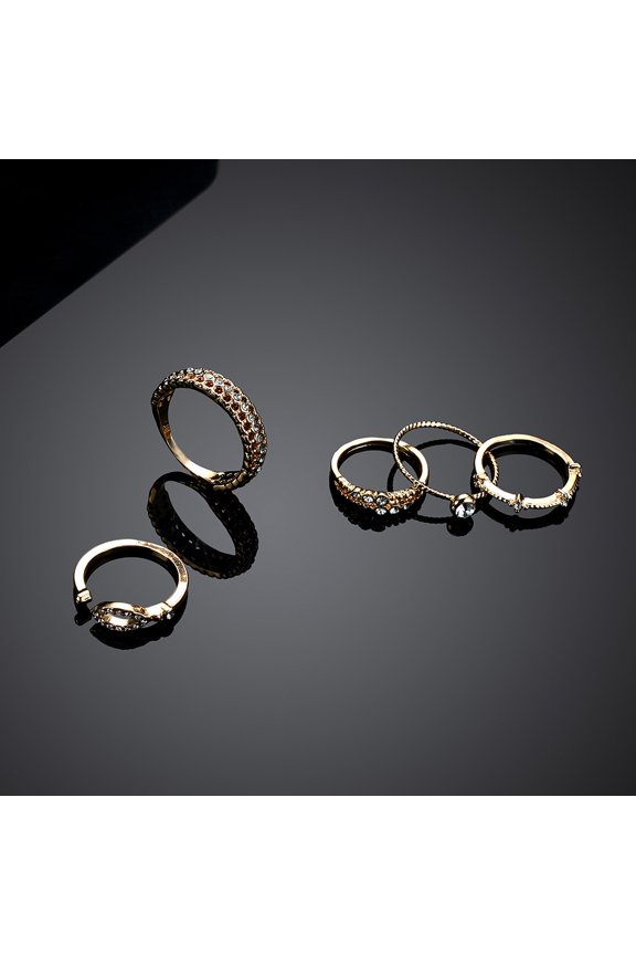 Electroplating 18KJoint Ring Set Combination European