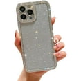 thumbnail image 1 of Electroplating Inlaid Imitation Rhinestone Gradient Glitter Mobile Phone case, Fashionable Atmosphere, Drop-Proof, for iPhone 15 14 13 12 11 Pro Max Plus Phone case (Silver,iPhone 11), 1 of 8