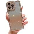 thumbnail image 1 of Electroplating Inlaid Imitation Rhinestone Gradient Glitter Mobile Phone case, Fashionable Atmosphere, Drop-Proof, for iPhone 15 14 13 12 11 Pro Max Plus Phone case (Gold,iPhone 11), 1 of 7