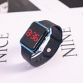 Electroplating LED Square Electronic Watch for Elementary and Middle