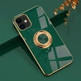 thumbnail image 1 of Electroplating Magnetic Finger Ring Holder Apple iPhone 14 Plus Case (Green) Grip Kickstand Shockproof and Scratch Resistant Protection Cover, 1 of 5