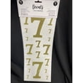 thumbnail image 1 of Electrostatic #7 Decals Numbered Gold Glitter 2 Sheets, 1 of 3