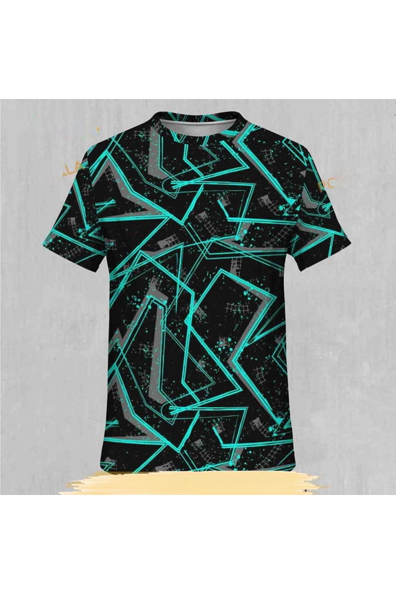 Electrostatic Abstract EDM Rave Festival All Over 3D Shirt