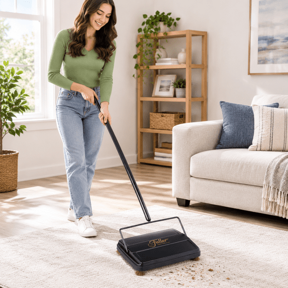 Electrostatic Carpet & Floor Sweeper With Additional Rubber Rotor - 9 ...