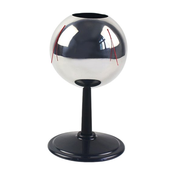 Electrostatic Distribution Demonstrator With Metal Shell, Red Visual Threads and Stable Base for Physics Classroom