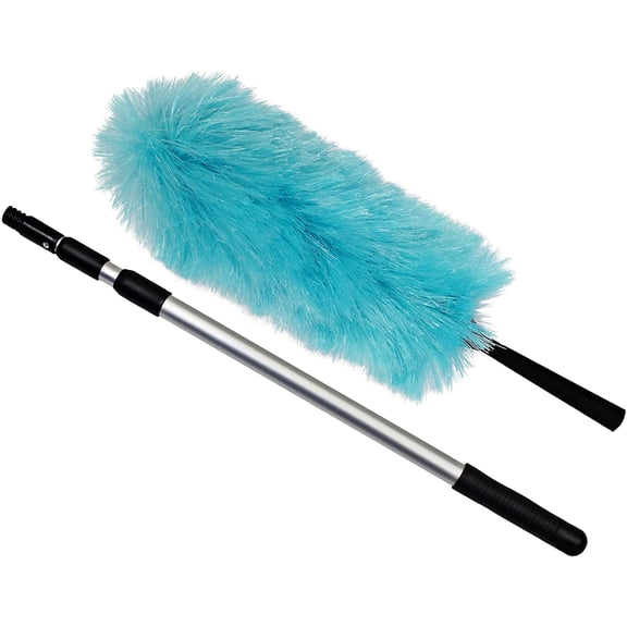 Electrostatic Dusting Wand with 3-Section Extendable Pole, Reaches Up to 72 Inches, Lightweight & Non-Scratch for Home & Office Cleaning