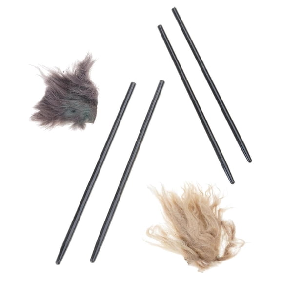 Electrostatic Experiment Set 4 Friction Stick and 2 Furry Pad Physics Experiment Supplies for School Labs And Teaching