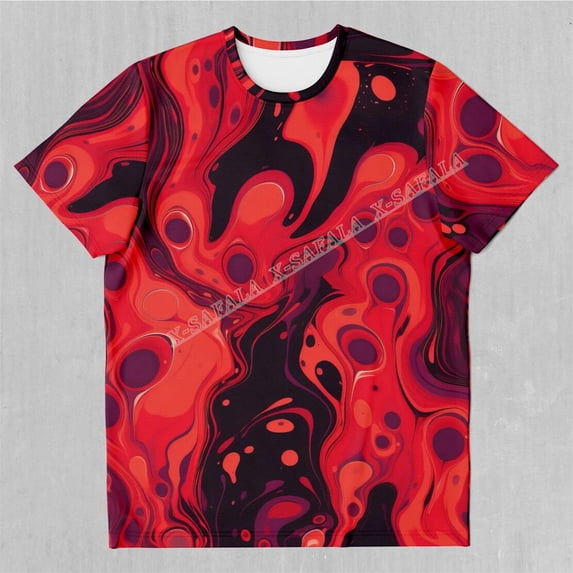 Electrostatic Galaxies 3D Printed High Quality Milk Fiber T-shirt Men Top Breathable Quick Dry Summer Soft Material 210gsm