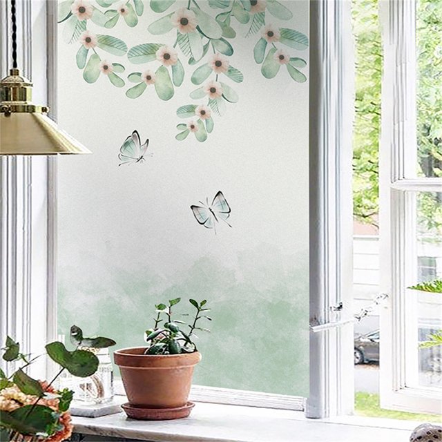 Electrostatic Glass Paste Glue Free Window Film Removable Color