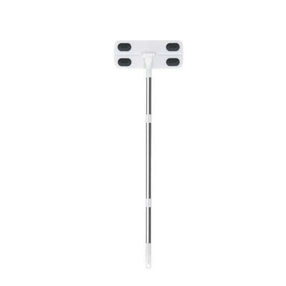 Electrostatic Mop for Dry and Wet Cleaning with Washable Reusable Pads - White