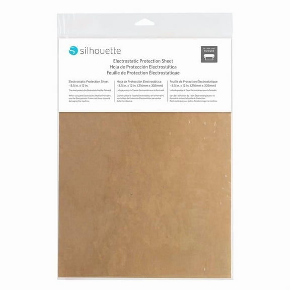 Silhouette Electrostatic Protection Sheet 8.5 x 12 Inch Clear Static Mat Protector for Portrait 4