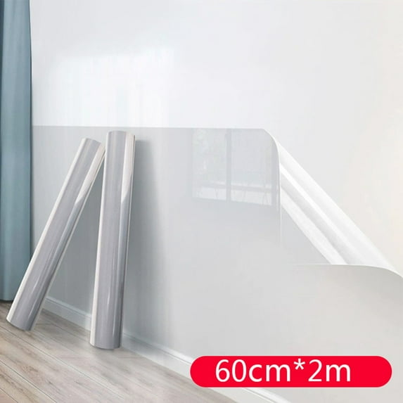 Electrostatic Wall Protection Film, Transparent Wall Protection Film, Removable Contact Paper, Transparent Electrostatic Patch, Plastic Wall Protection Film For Trash Can, Chair Back, Furniture, Door