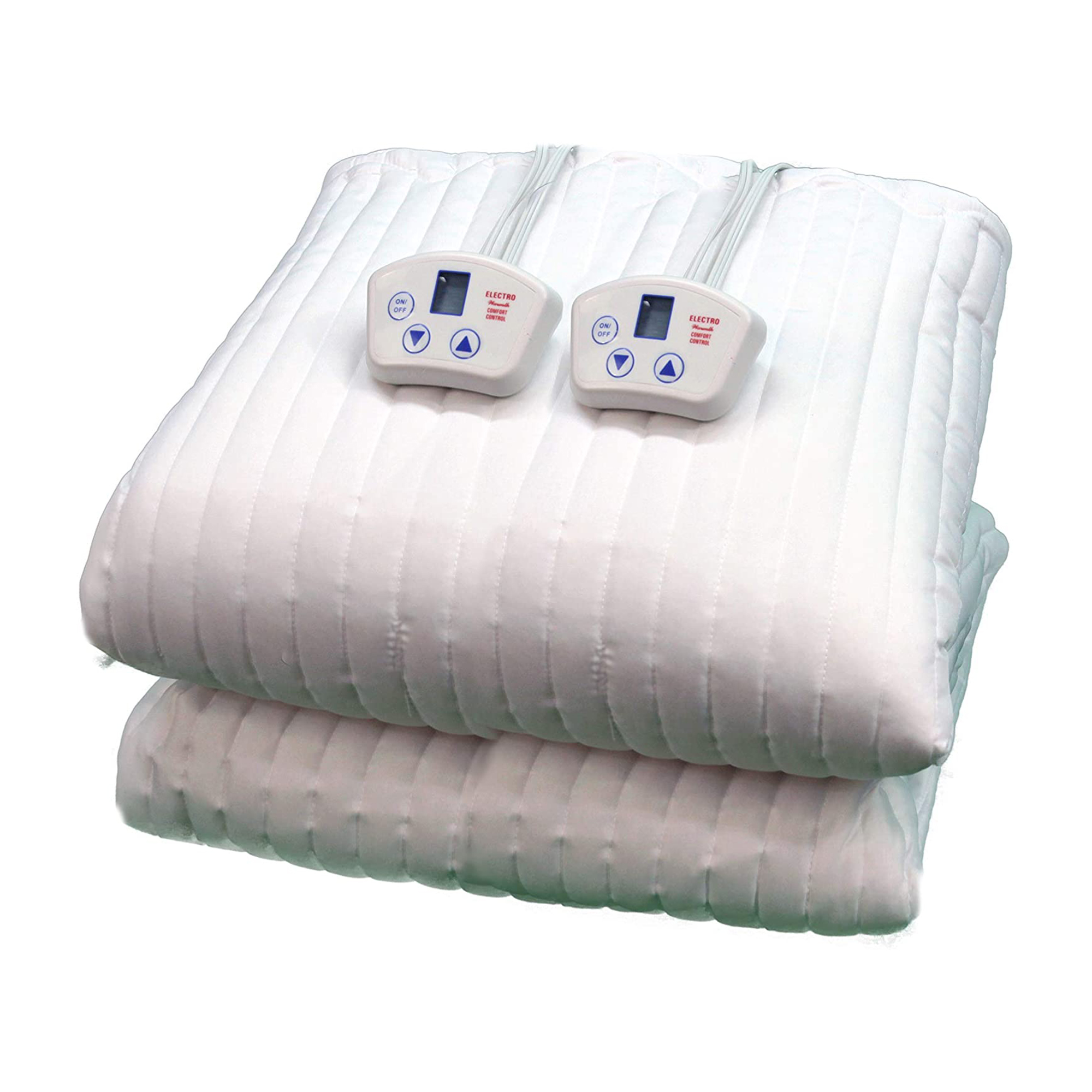 Electrowarmth M66FLD Heated Mattress Pad with 2 Controllers, White